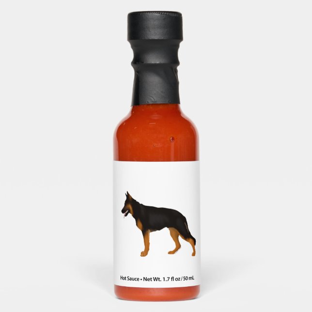 German Shepherd Red  Black Blanket  Hot Sauces (Front)