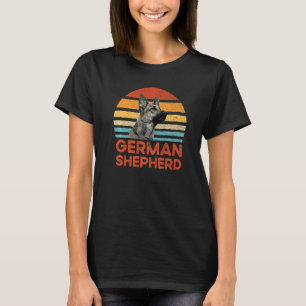 German Shepherd Retro Vintage Police Dog T-Shirt