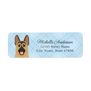 German Shepherd Return Address Labels