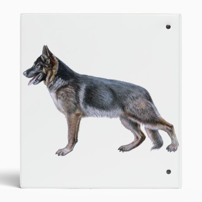 German Shepherd ring binder (Back)