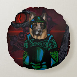 German Shepherd Round Pillow
