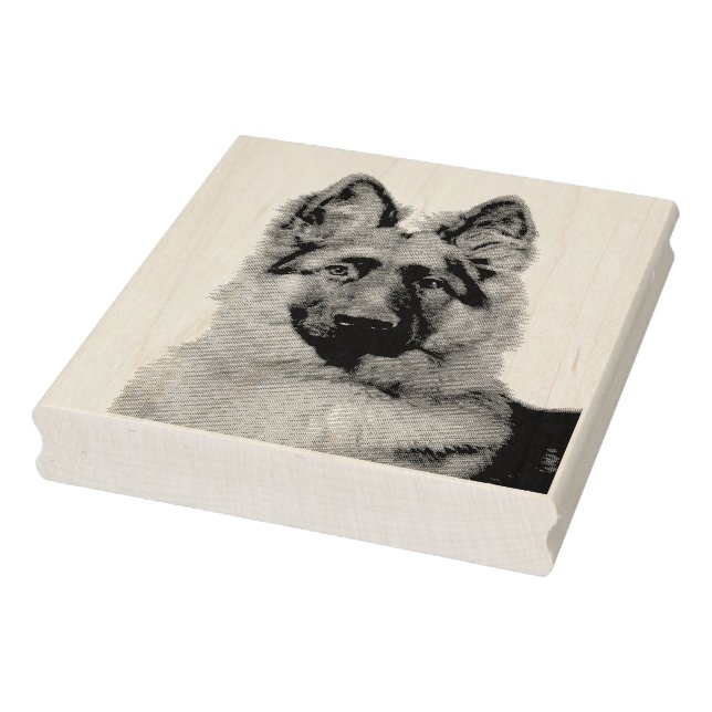 German shepherd rubber stamp (Stamp)