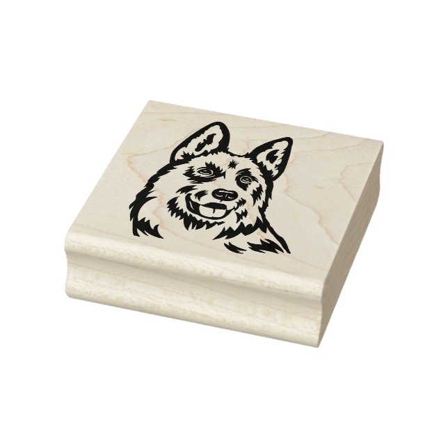 German Shepherd Rubber Stamp (Stamp)