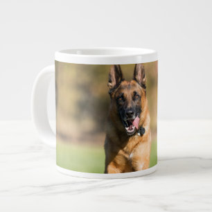 German Shepherd Running Giant Coffee Mug