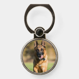 German Shepherd Running Phone Ring Stand