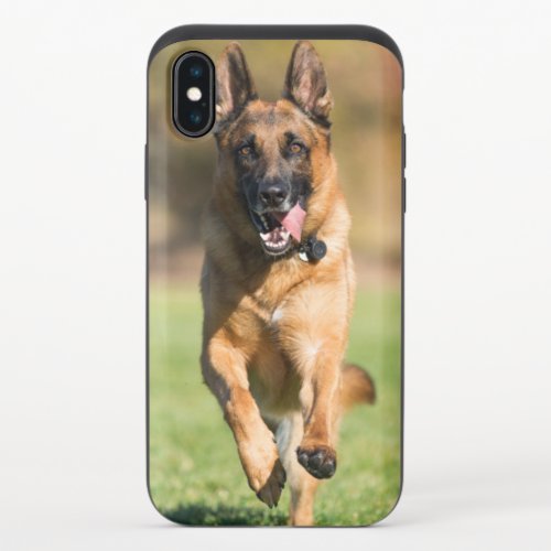 German Shepherd Running iPhone X Slider Case