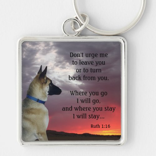 German Shepherd Ruth 116 Keychain