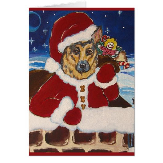 German Shepherd Santa (Front)