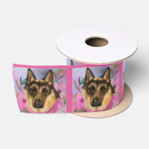German Shepherd Satin Ribbon