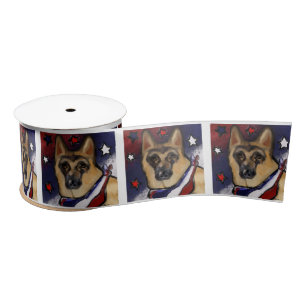 GERMAN SHEPHERD SATIN RIBBON