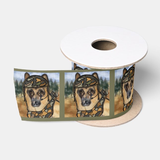GERMAN SHEPHERD        SATIN RIBBON (Spool)