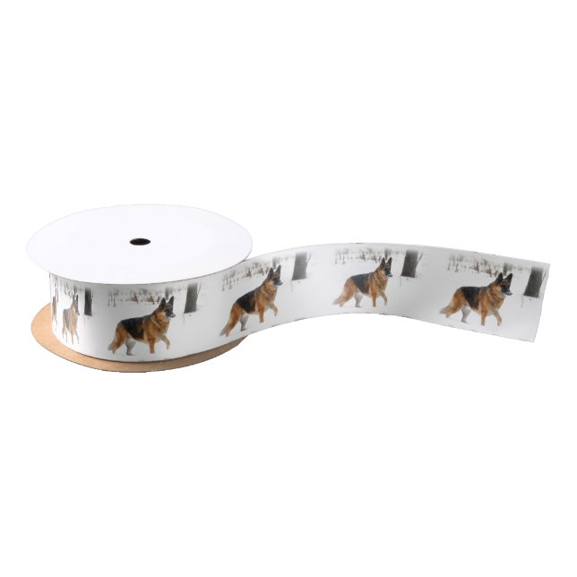 German Shepherd Satin Ribbon (Spool)
