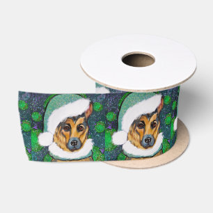 GERMAN SHEPHERD SATIN RIBBON