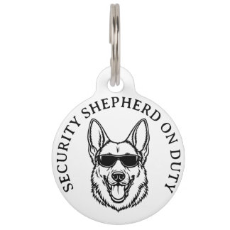 German Shepherd Security ID Tag