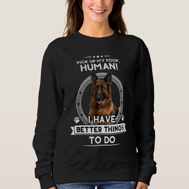 German Shepherd Shepard Dog Mom Dad Joke Pet Tee 4 (Front)