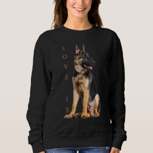 German Shepherd Shepard Dog Mom Dad Love Pet 1 Sweatshirt