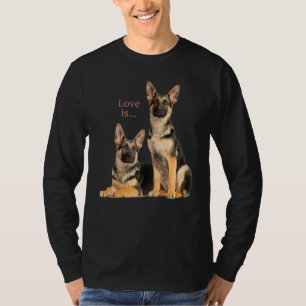 German Shepherd Shepard Dog Mom Dad Love Pet 8 T-Shirt