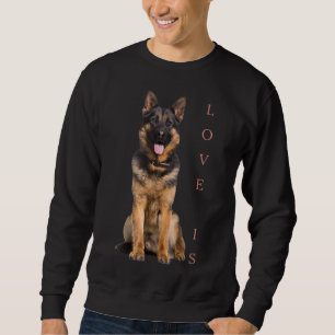 German Shepherd Shepard Dog Mom Dad Love Pet Puppy Sweatshirt