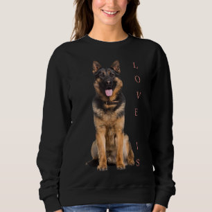 German Shepherd Shepard Dog Mom Dad Love Pet Puppy Sweatshirt