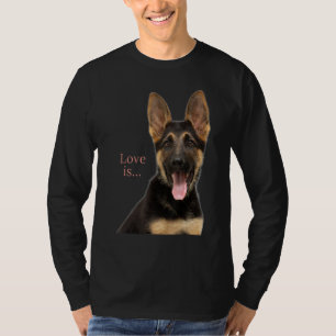 German Shepherd Shepard Dog Mom Dad Love Pet T-Shirt