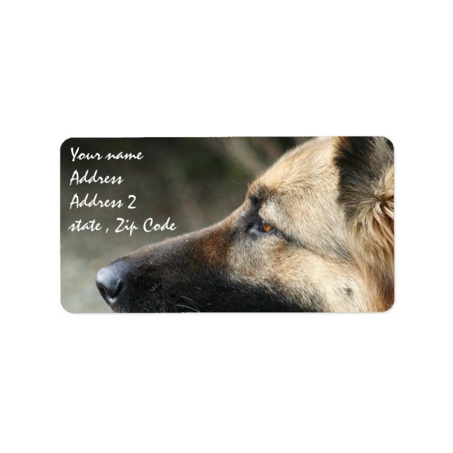 German Shepherd Shipping Labels (Front)