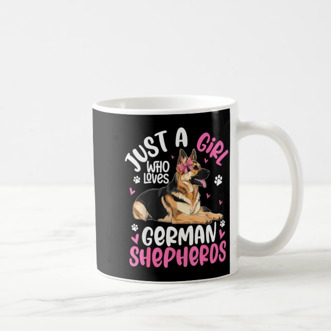 German Shepherd Shirt For Girls Women German Sheph Coffee Mug (Right)