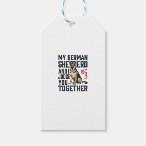 German Shepherd Shirt Funny Dog Lover Vintage Engr Gift Tags