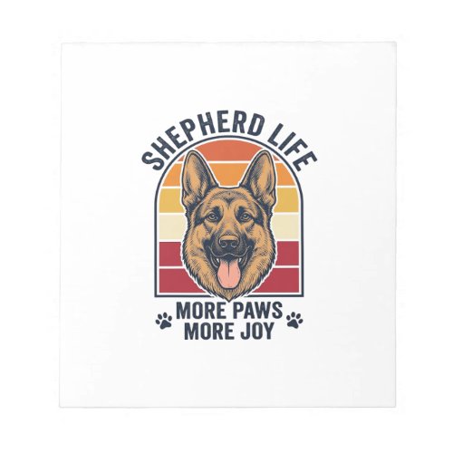 German Shepherd Shirt Retro Engraving Dog Lover Gr Notepad