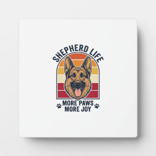 German Shepherd Shirt Retro Engraving Dog Lover Gr Plaque