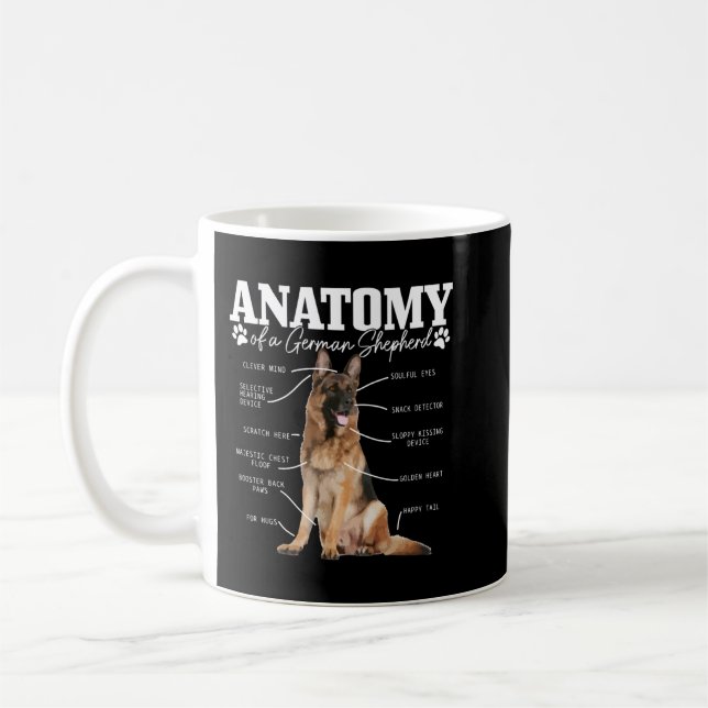 German Shepherd Shirt Shepard Dog Mom Dad Love Pet Coffee Mug (Left)