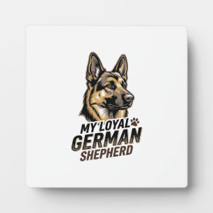 German Shepherd Shirt Vintage Engraving Dog Lover Plaque