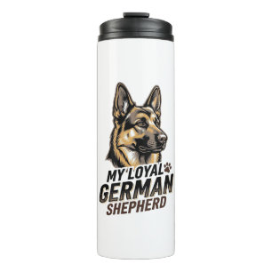 German Shepherd Shirt Vintage Engraving Dog Lover  Thermal Tumbler