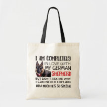 German shepherd shopping