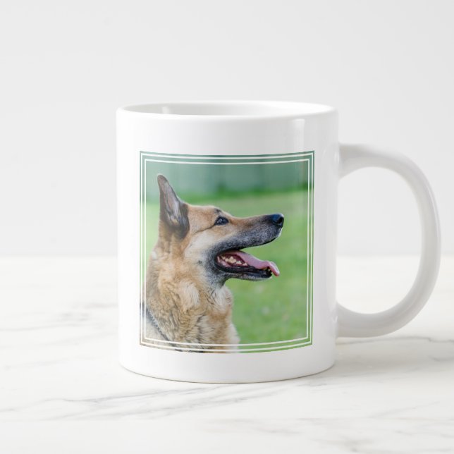 German Shepherd Side Portrait Giant Coffee Mug (Right)