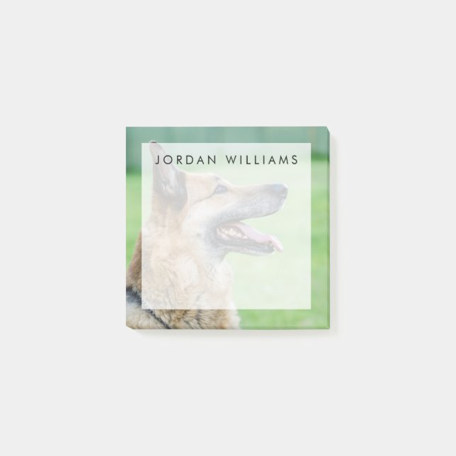 German Shepherd Side Portrait Post-it Notes (Front)