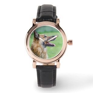 German Shepherd Side Portrait Watch