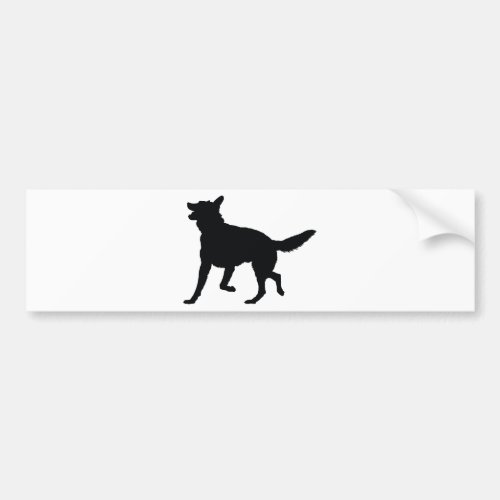 German Shepherd Silhouette Bumper Sticker