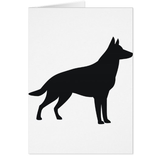 German Shepherd Silhouette Cards (Front)