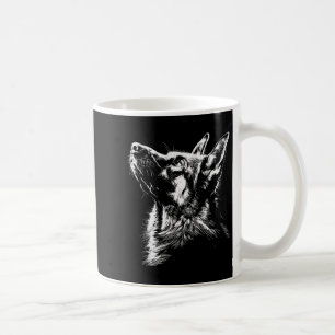 German Shepherd Silhouette Graphic German Shepherd Coffee Mug