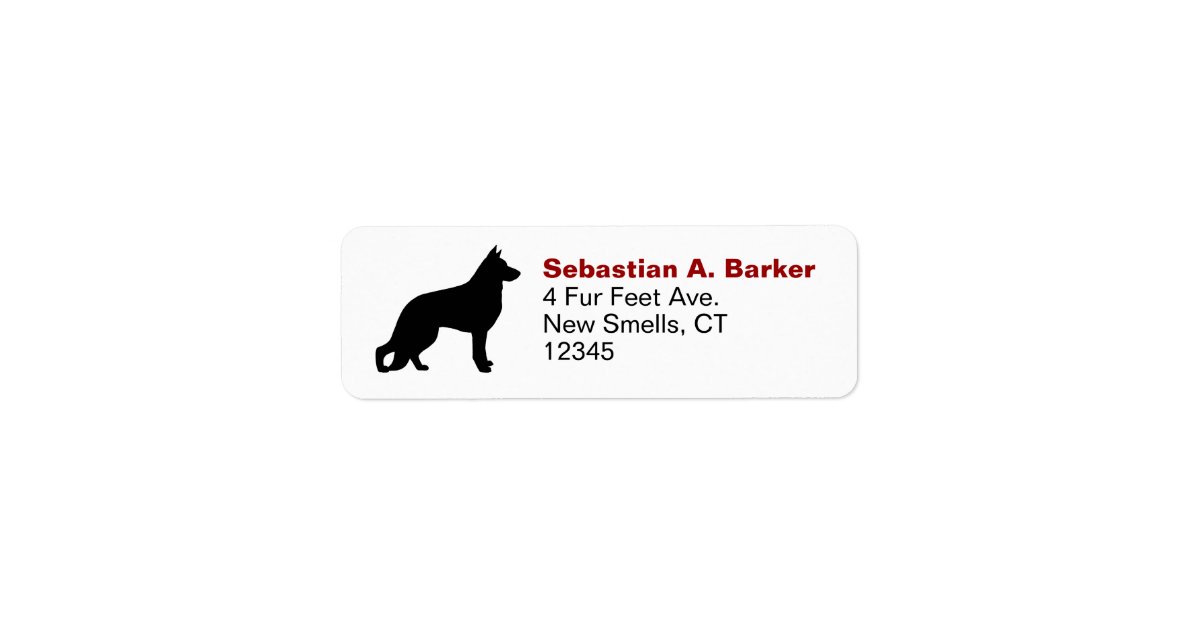 German Shepherd Silhouette Gsd K9 Dog Lover Label Zazzle Com Download high quality german shepherd silhouette clip art from our collection of 41,940,205 clip art graphics. zazzle
