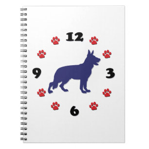 German Shepherd Silhouette Notebook
