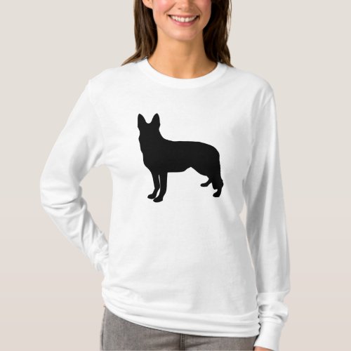 German Shepherd Silhouette T_Shirt