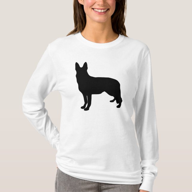 German Shepherd Silhouette T-Shirt (Front)