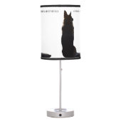 German Shepherd Silhouette Table Lamp (Back)