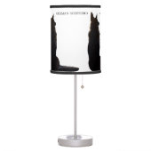 German Shepherd Silhouette Table Lamp (Left)