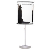 German Shepherd Silhouette Table Lamp (Front)