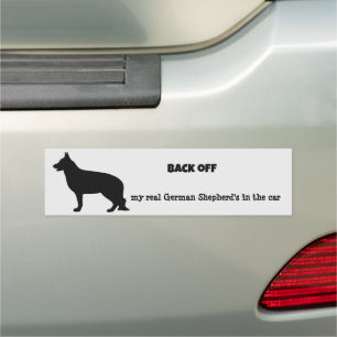 GERMAN SHEPHERD SILHOUTTE BUMPER MAGNET