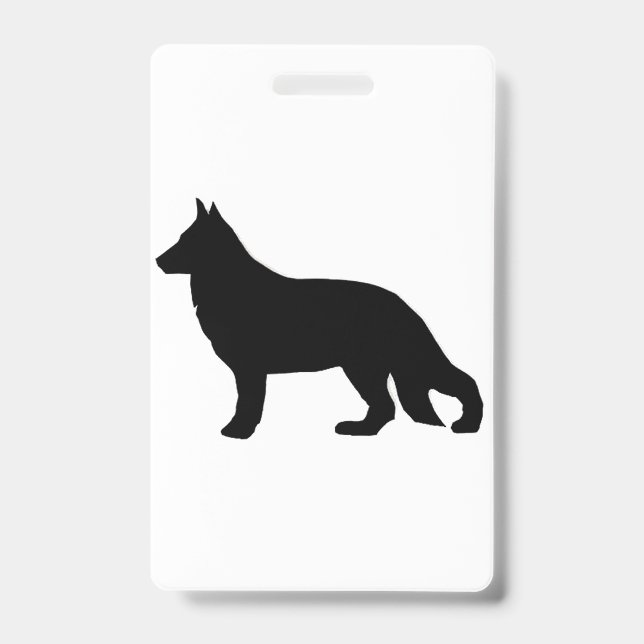 german shepherd silo black badge (Front)