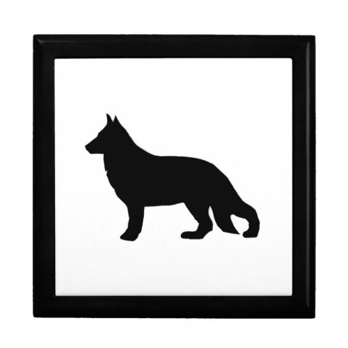 german shepherd silo black gift box