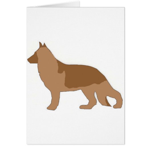 German Shepherd silo liver Cards (Front)